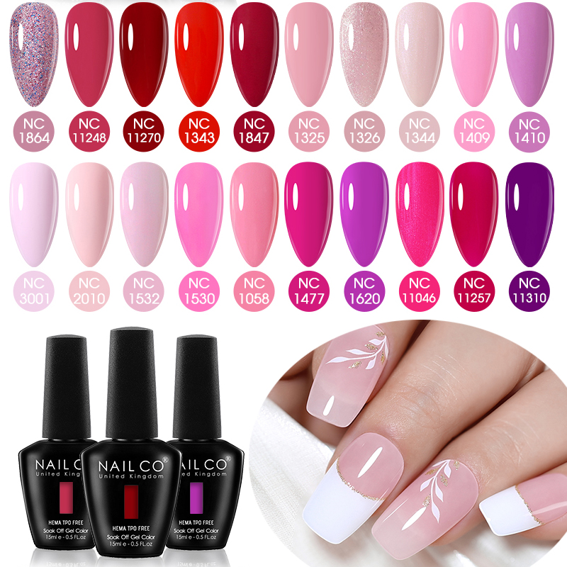 Nail Art Natural Pink - طلاء أظافر جل من نايلكو 15