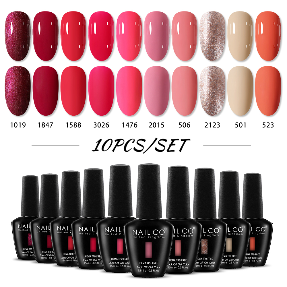 Nail Art Natural Pink - طلاء أظافر جل NAILCO 15 مل،