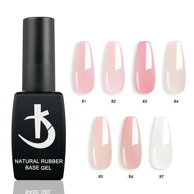 Nail Art Natural Pink - جل أساس مطاطي أبيض حليبي وردي