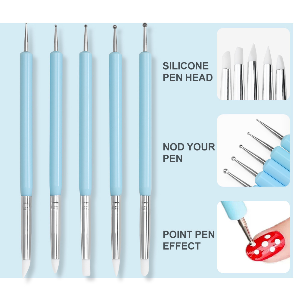 Nail Art Brush Set - فرشاة فن الأظافر - قلم نحت