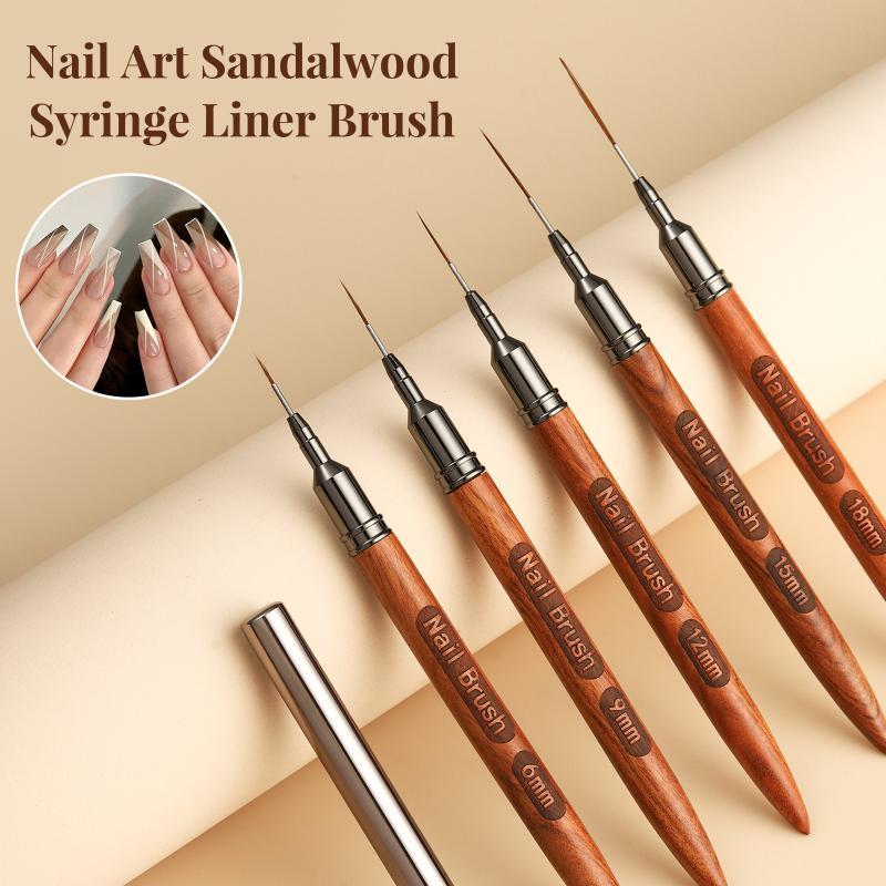 مجموعة فرش فن الأظافر بمقبض خش - مراجعة Nail Art Brush Set وسعره