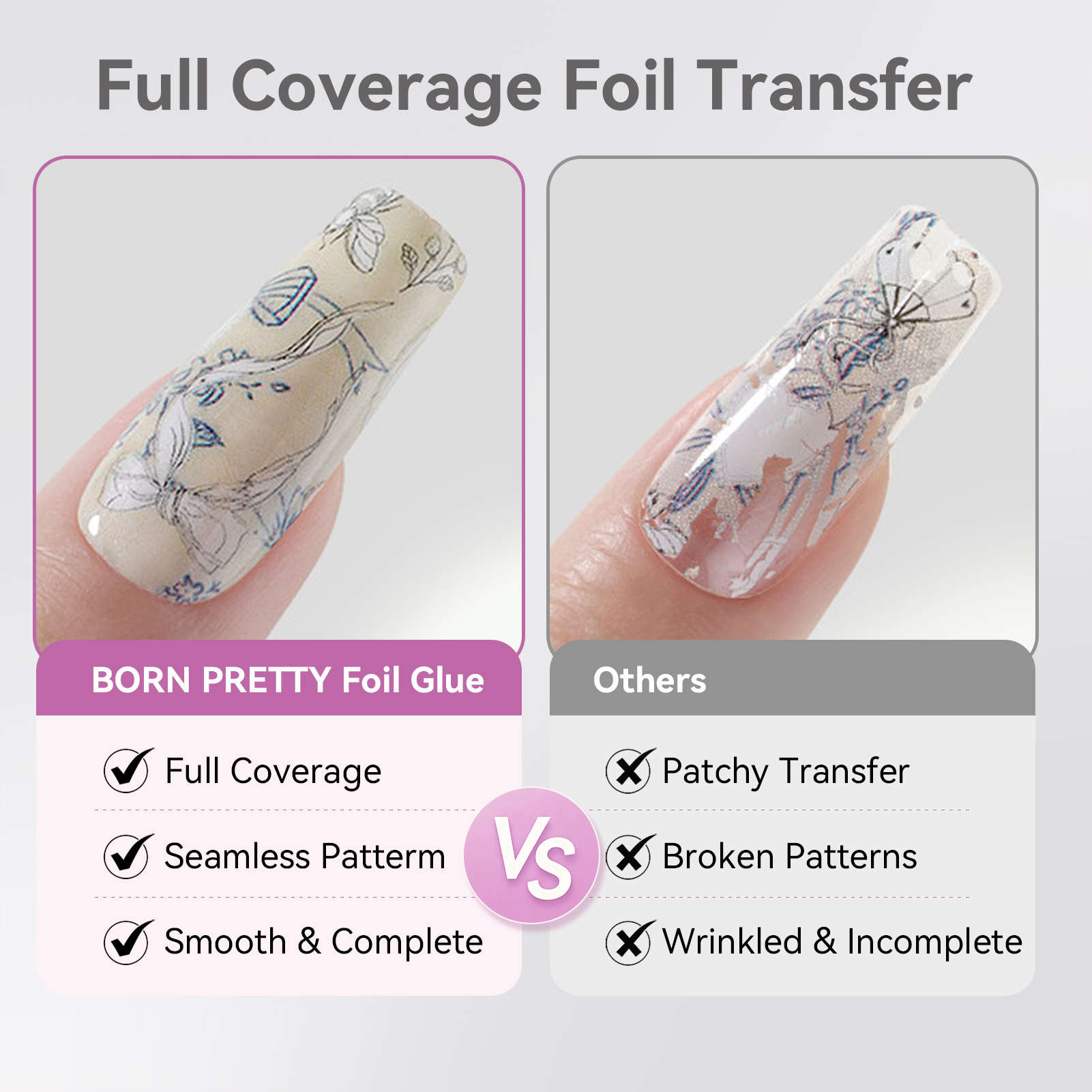 جل لاصق لرقائق الأظافر من BORN - مراجعة Nail Foil Transfer وسعره