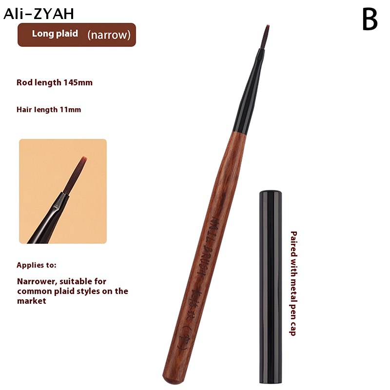 【ZYH】1/3 قطع فرشاة رسم خطوط فن - مراجعة Nail Art Brush Set وسعره