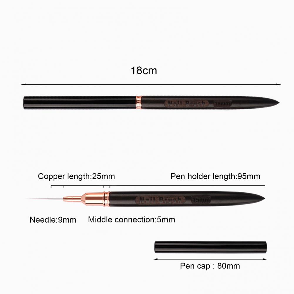 فرشاة أظافر دقيقة التفاصيل 6/9 - مراجعة Nail Art Brush Set وسعره