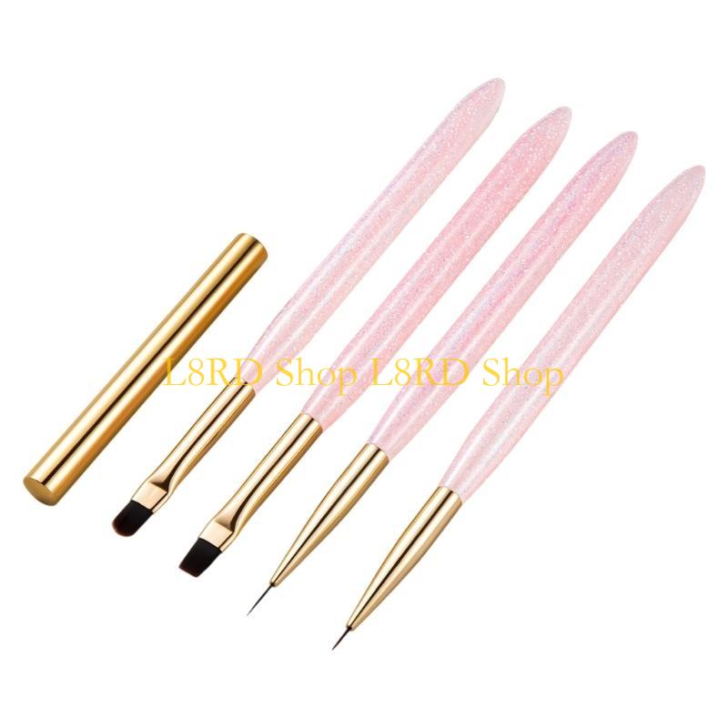 L8RD 4 قطعة مجموعة فرش رسم الأ - مراجعة Nail Art Brush Set وسعره