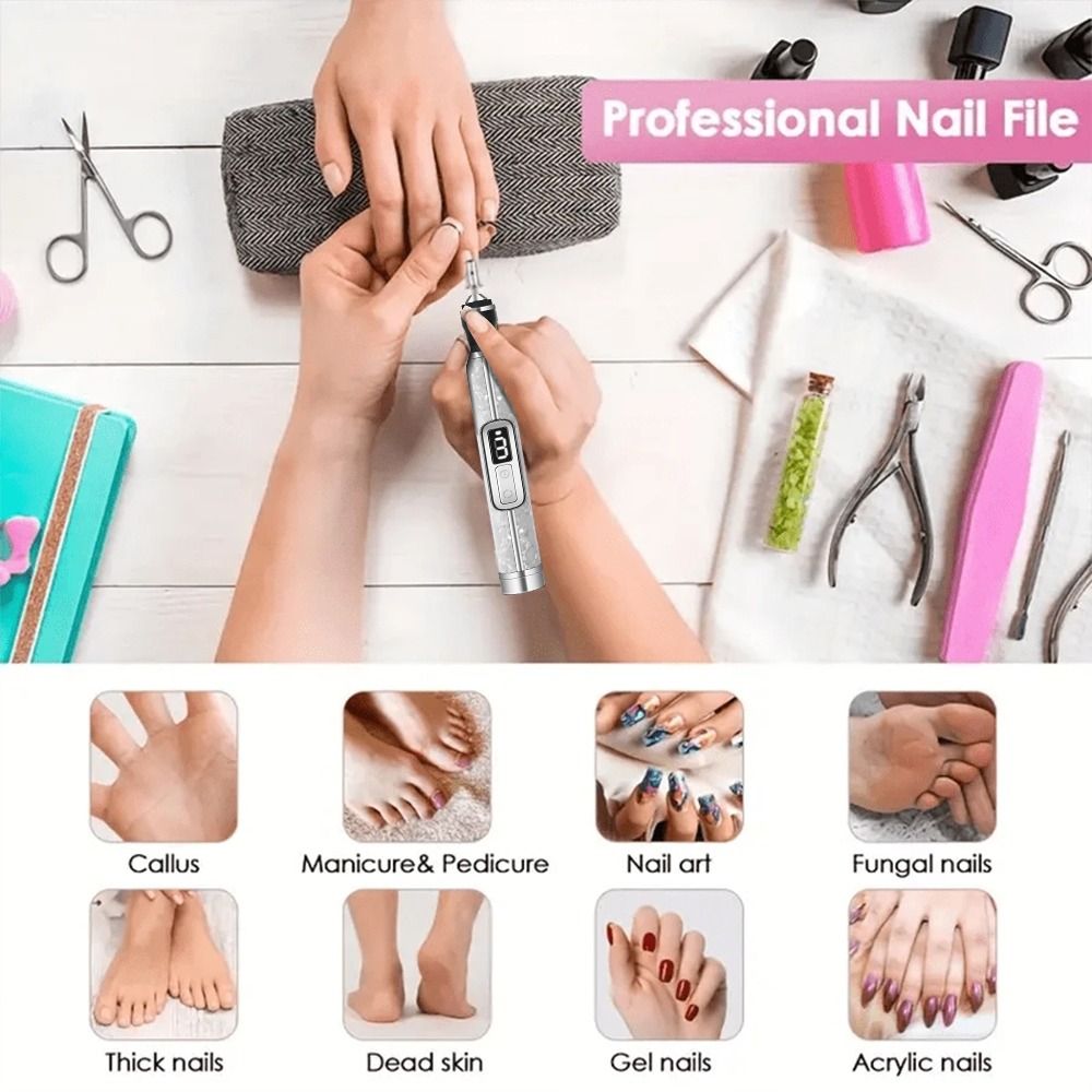 جهاز حفر الأظافر الكهربائي منخ - مراجعة Nail Drill Machine وسعره