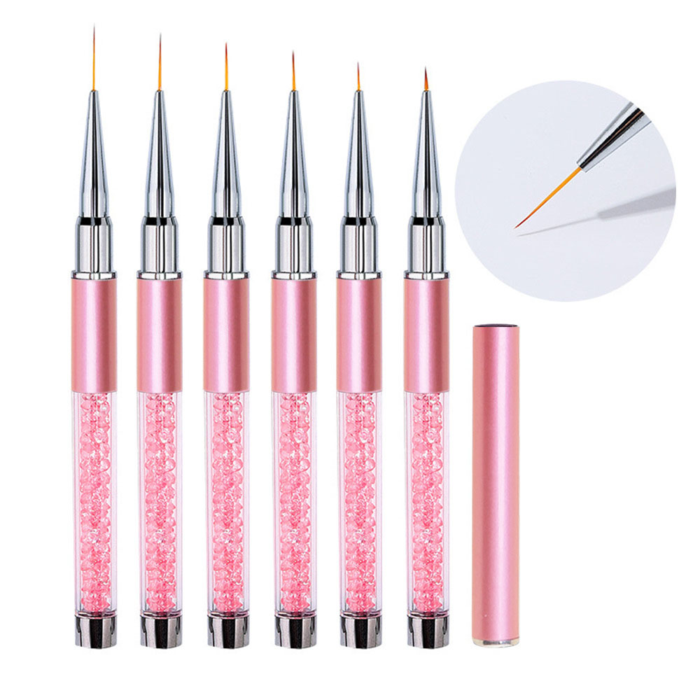 مجموعة من 6 أقلام رسم خطوط فرن - مراجعة Nail Art Brush Set وسعره