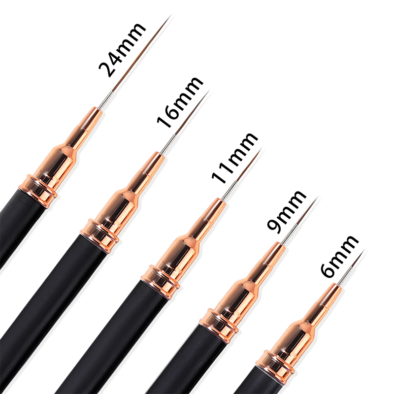 ز. مجموعة من 5 فرش احترافية لت - مراجعة Nail Art Brush Set وسعره
