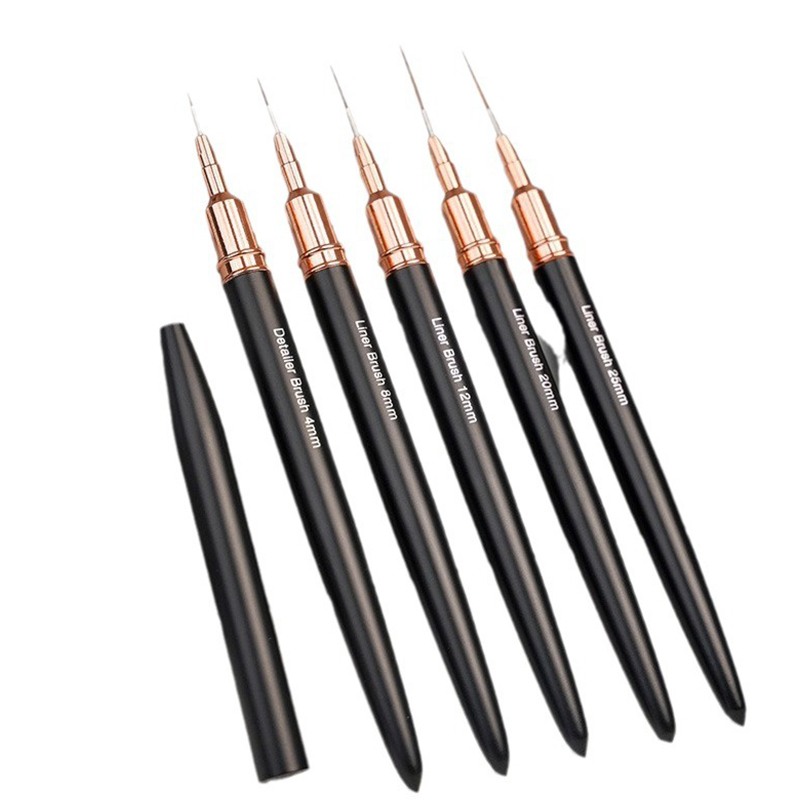 ز. مجموعة من 5 فرش احترافية لت - مراجعة Nail Art Brush Set وسعره