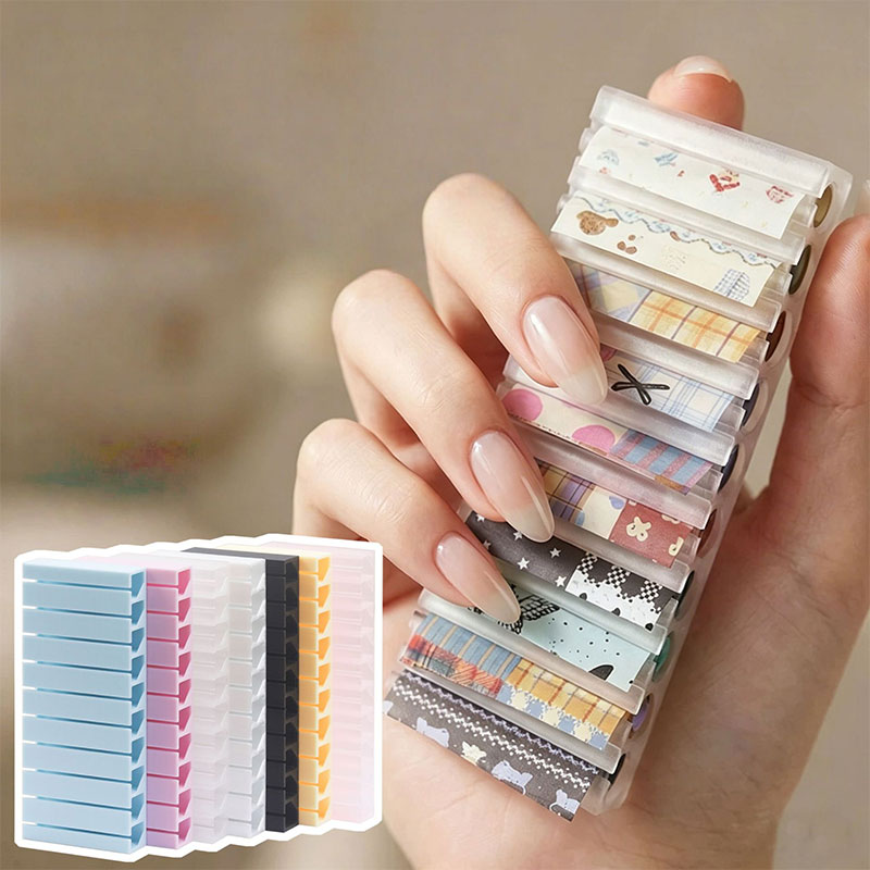 3 قطع من صناديق تخزين رقائق ال - مراجعة Nail Foil Transfer وسعره