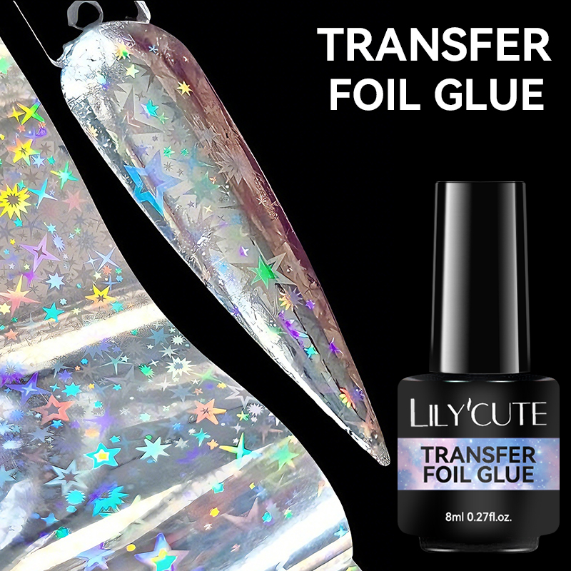 LILYCUTE 8 مللي نقل احباط الغر - مراجعة Nail Foil Transfer وسعره