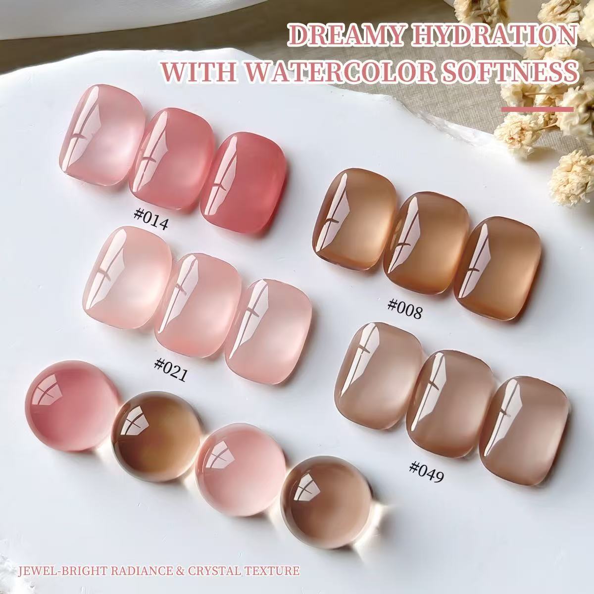 XEIJAYI 4 ألوان هلام هلام مسما - مراجعة Nail Art Natural Pink وسعره