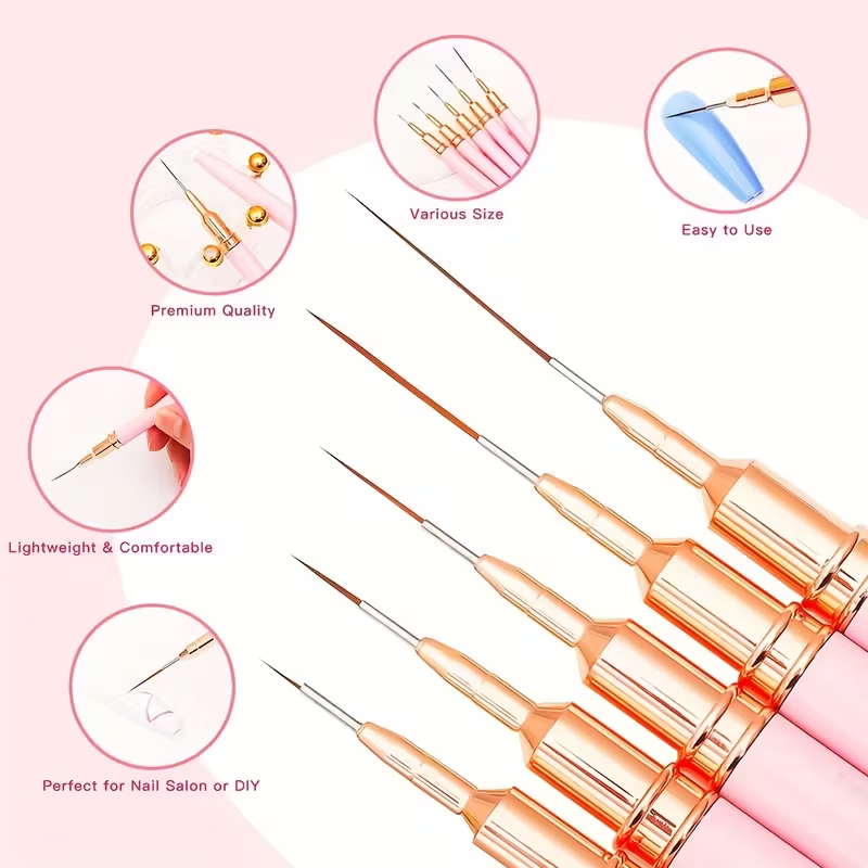 مجموعة فرش أظافر احترافية من 1 - مراجعة Nail Art Brush Set وسعره