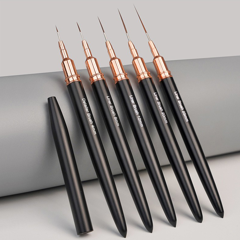 # مجموعة من 5 فرش احترافية لتص - مراجعة Nail Art Brush Set وسعره