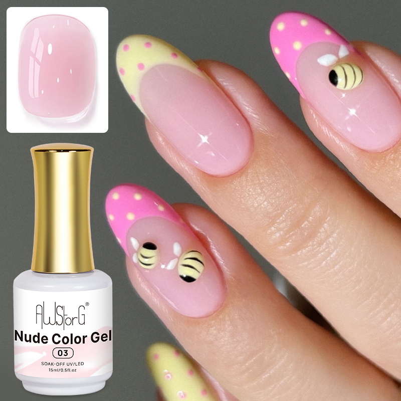 طلاء أظافر جل شفاف بلون وردي ط - مراجعة Nail Art Natural Pink وسعره
