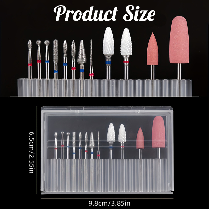 مجموعة من 13 قطعة من رؤوس حفر  - مراجعة Nail Art Brush Set وسعره