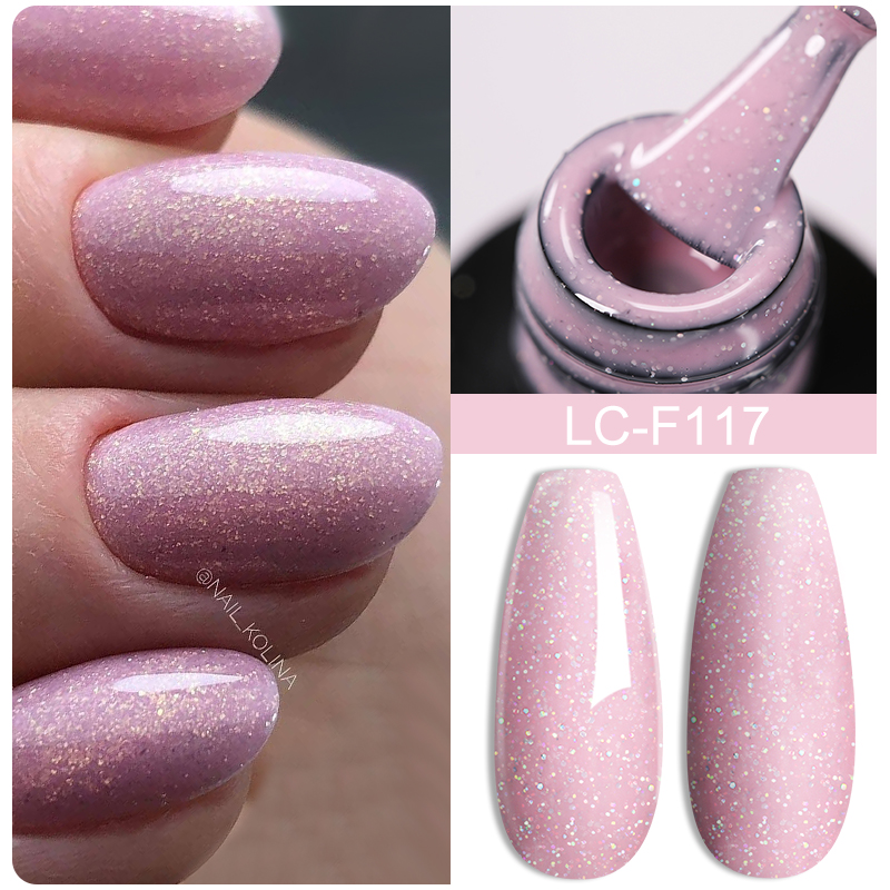 LILYCUTE 7 مللي الوردي بريق جي - مراجعة Nail Art Natural Pink وسعره