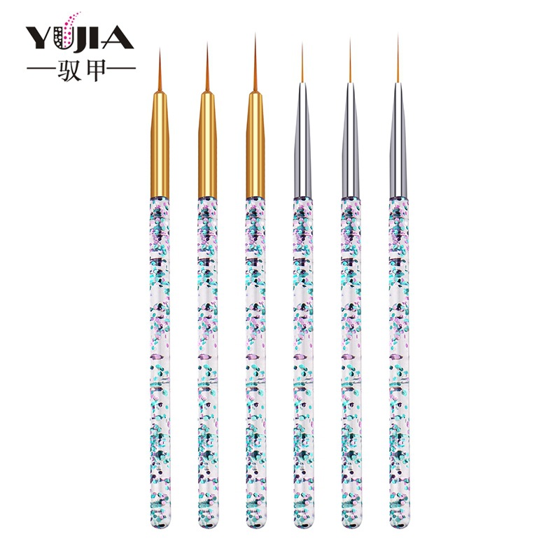 3 قطع/مجموعة فرش شفافة لرسم خط - مراجعة Nail Art Brush Set وسعره