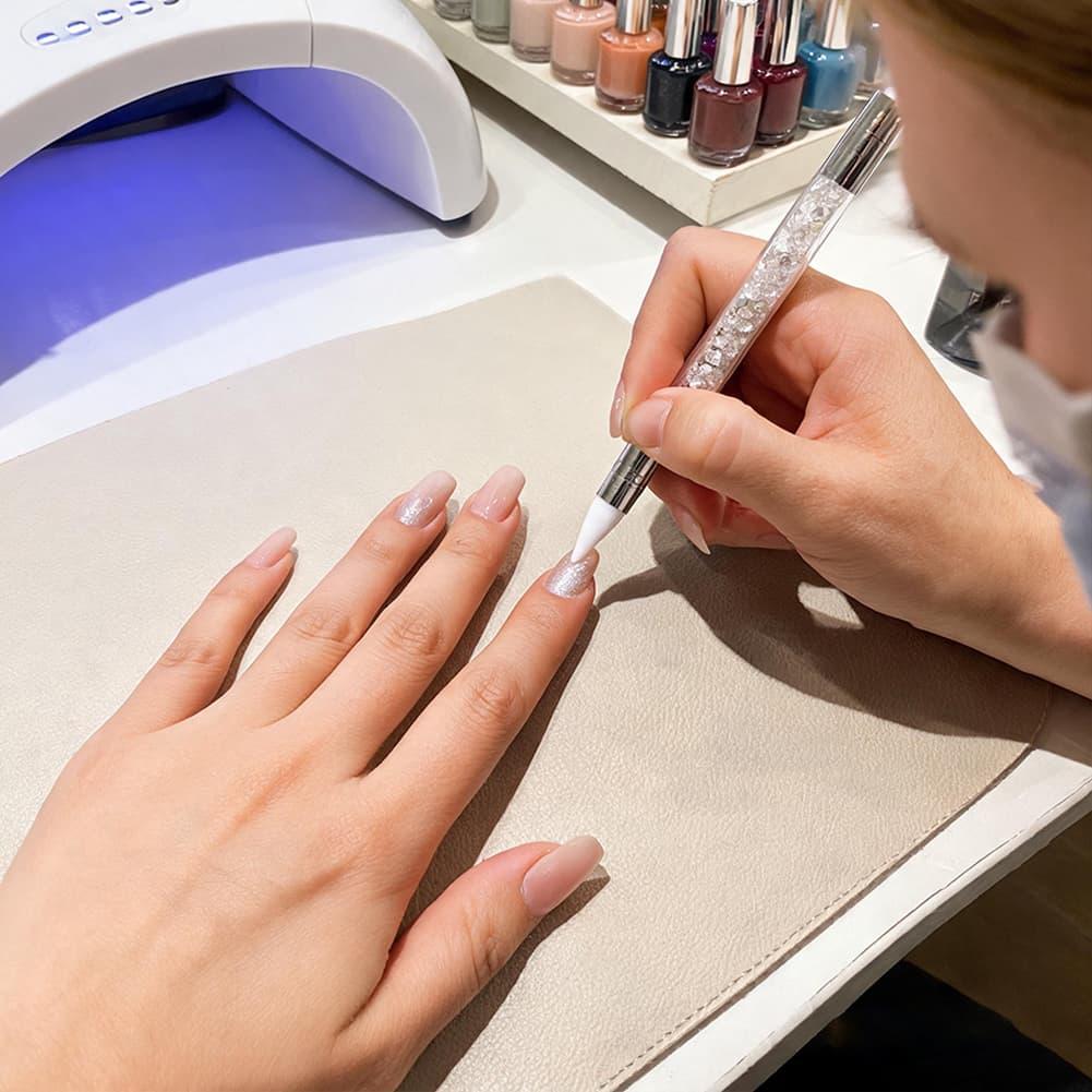 قلم سيليكون مزدوج الرأس لفن ال - مراجعة Nail Art Brush Set وسعره
