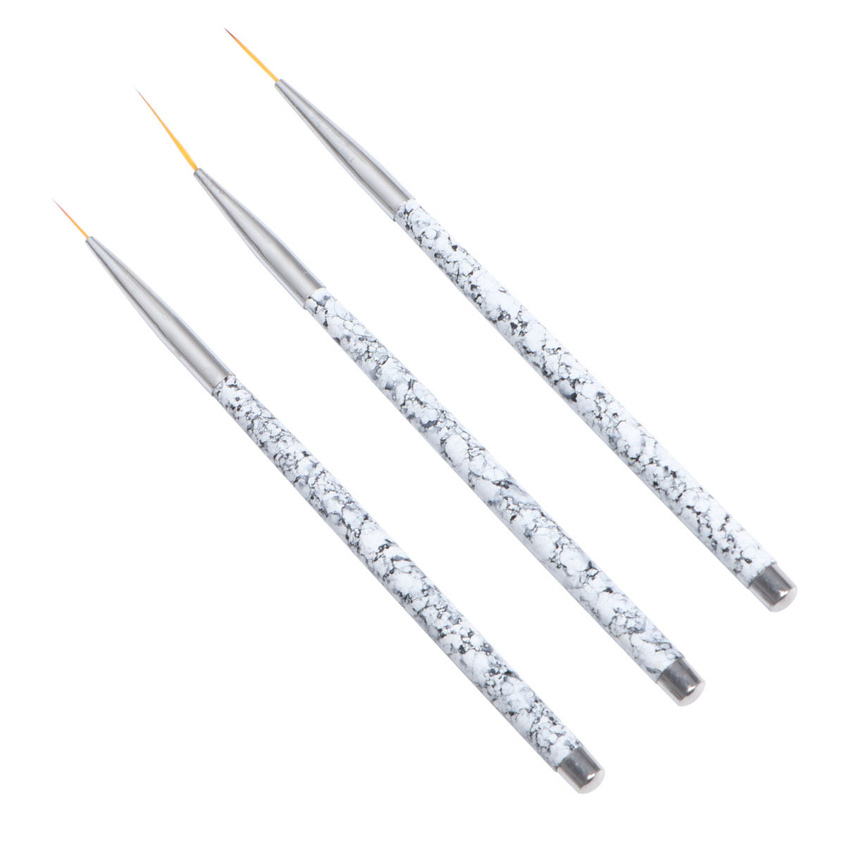 مجموعة من 3 فرش لرسم الأظافر ب - مراجعة Nail Art Brush Set وسعره
