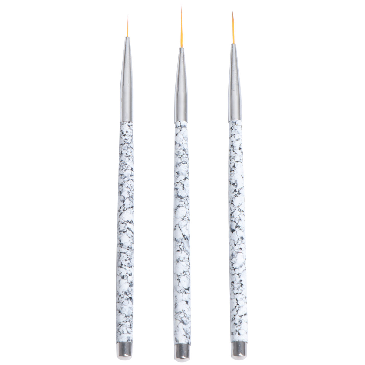 مجموعة من 3 فرش لرسم الأظافر ب - مراجعة Nail Art Brush Set وسعره