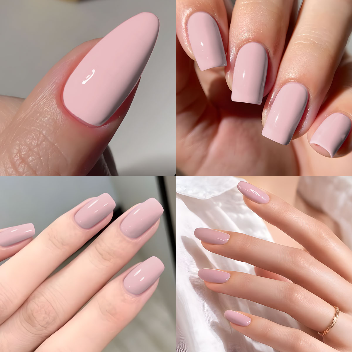 مجموعة طلاء أظافر جل من أربع ق - مراجعة Nail Art Natural Pink وسعره