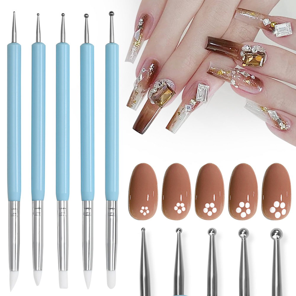 فرشاة فن الأظافر - قلم نحت وتح - مراجعة Nail Art Brush Set وسعره